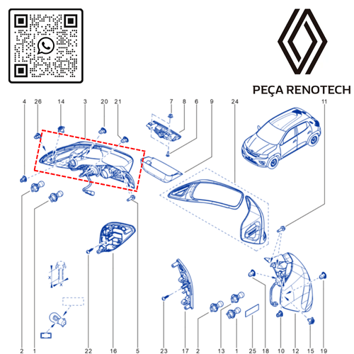 RN 09162R-X 265509162R LANTERNA TRAS. DIR. KWID 16-22 - 4
